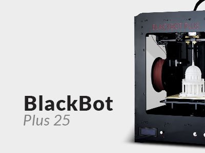 دستگاه پرینتر سه بعدی Black Bot Plus 25