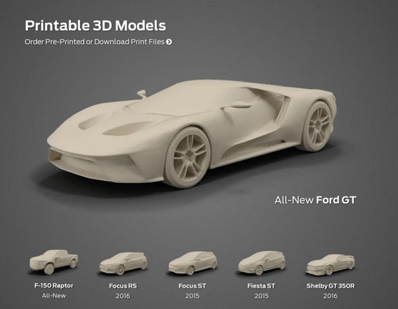 استفاده از پرینتر سه بعدی توسط شرکت خودروسازی فورد